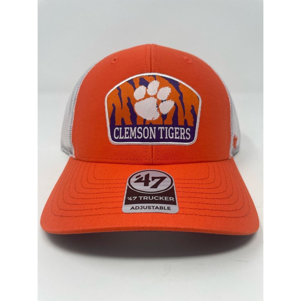 Clemson Tigers Orange Factor 47‎ Brand Trucker Snapback Adjustable Hat Cap NEW